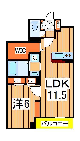エレガントカーサ３｜千葉県柏市松ケ崎(賃貸マンション1LDK・3階・44.06㎡)の写真 その2