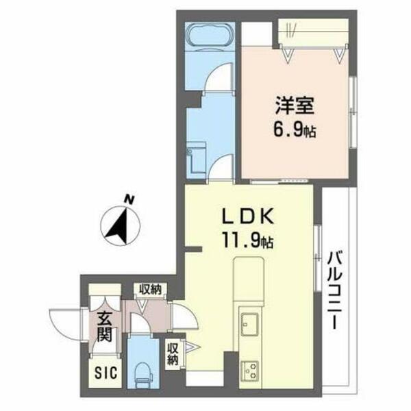 ＳｈａＭａｉｓｏｎ　ＲｏｓｅＧｒｏｖｅ 0202｜大阪府守口市高瀬町３丁目(賃貸マンション1LDK・2階・47.06㎡)の写真 その2