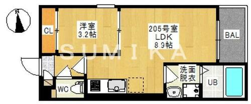 同じ建物の物件間取り写真 - ID:233019031661