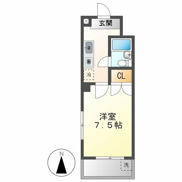 コーポ英大 301｜愛知県名古屋市千種区穂波町２丁目(賃貸マンション1K・3階・24.30㎡)の写真 その2