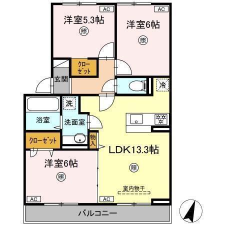 同じ建物の物件間取り写真 - ID:241004801223