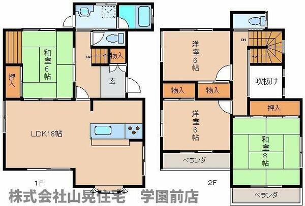 奈良県奈良市百楽園５丁目(賃貸一戸建4LDK・--・106.60㎡)の写真 その2