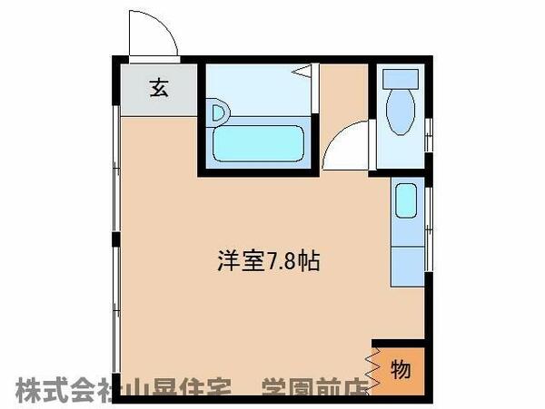 インテリア播｜奈良県奈良市学園南３丁目(賃貸マンション1R・3階・20.85㎡)の写真 その2