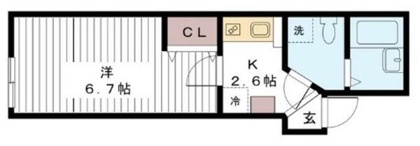 ブレリアス｜東京都板橋区赤塚新町１丁目(賃貸アパート1K・1階・21.93㎡)の写真 その2