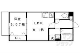 京都府京都市右京区花園寺ノ内町（賃貸アパート1LDK・3階・31.40㎡） その2