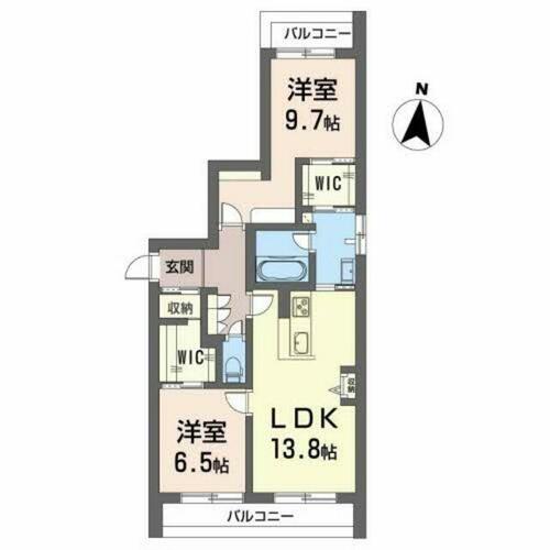 同じ建物の物件間取り写真 - ID:236002449233