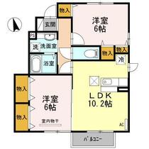 山形県山形市小白川町５丁目（賃貸アパート2LDK・1階・54.08㎡） その2