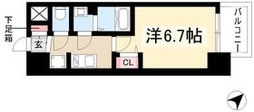 プレサンス鶴舞ファースト 1501 ｜ 愛知県名古屋市中区千代田３丁目（賃貸マンション1K・15階・23.60㎡） その2