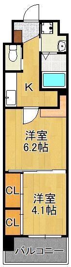 （仮称）コンダクトレジデンスＦＵＴＡＪＩＭＡ｜福岡県北九州市若松区童子丸１丁目(賃貸マンション2K・8階・30.50㎡)の写真 その2