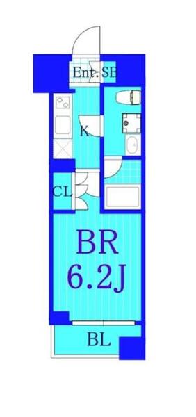 ラクラス横浜｜神奈川県横浜市神奈川区神奈川２丁目(賃貸マンション1K・2階・21.66㎡)の写真 その2