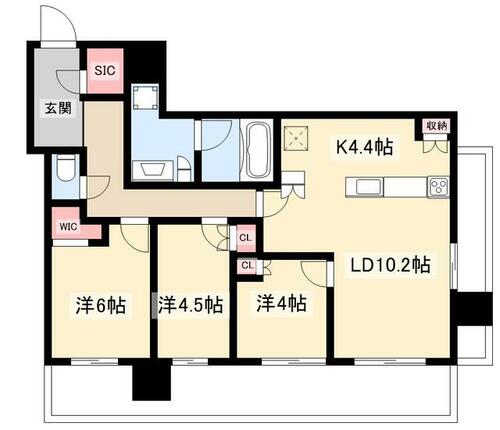 同じ建物の物件間取り写真 - ID:223031478773