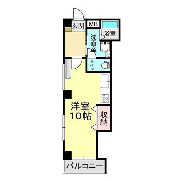 メゾンミナミ 301｜山口県下関市長門町(賃貸アパート1LDK・3階・28.30㎡)の写真 その2