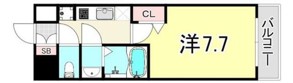 大阪府大阪市淀川区新北野３丁目(賃貸マンション1K・7階・25.05㎡)の写真 その2