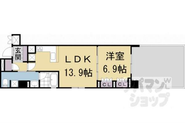 京都府京都市上京区東堀川通中立売下る一町目(賃貸マンション1LDK・1階・52.27㎡)の写真 その2