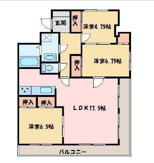 同じ建物の物件間取り写真 - ID:238007283233