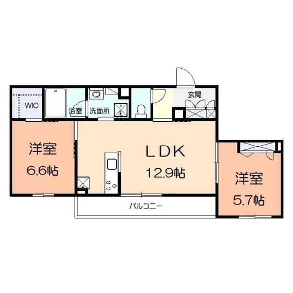 ソレイユ湘南ＶＩ 203｜神奈川県藤沢市大庭(賃貸マンション2LDK・2階・56.37㎡)の写真 その2