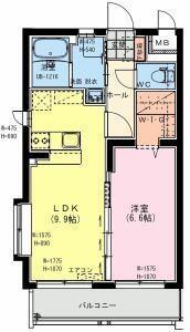 キートス　グランデ天神｜宮崎県都城市天神町(賃貸マンション1LDK・1階・41.00㎡)の写真 その2