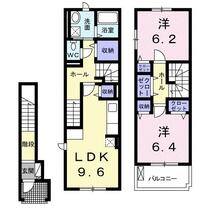 大分県大分市古国府４丁目（賃貸アパート2LDK・2階・69.17㎡） その2