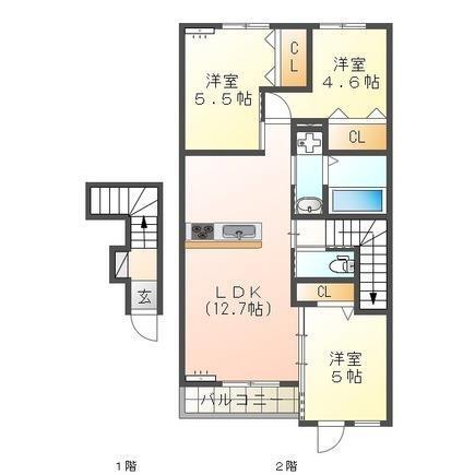 同じ建物の物件間取り写真 - ID:244003977555