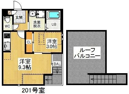 愛知県名古屋市中川区柳堀町(賃貸アパート1LDK・2階・30.14㎡)の写真 その2