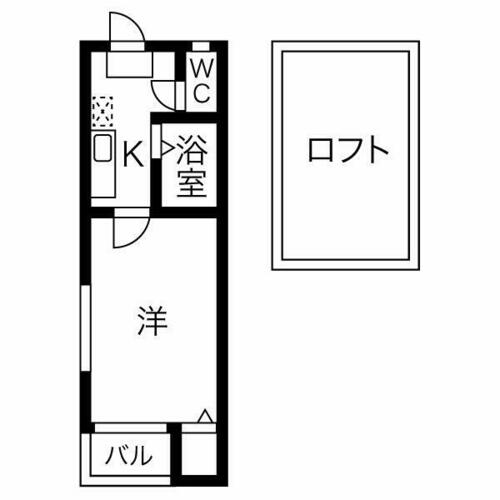 愛知県名古屋市昭和区山花町（アパート）の賃貸物件の間取り