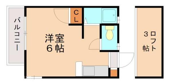 セーヌ千早Ⅱ｜福岡県福岡市東区千早１丁目(賃貸アパート1R・1階・21.87㎡)の写真 その2