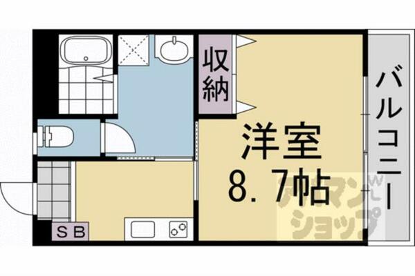 京都府京都市中京区西ノ京南大炊御門町(賃貸マンション1K・3階・31.80㎡)の写真 その2