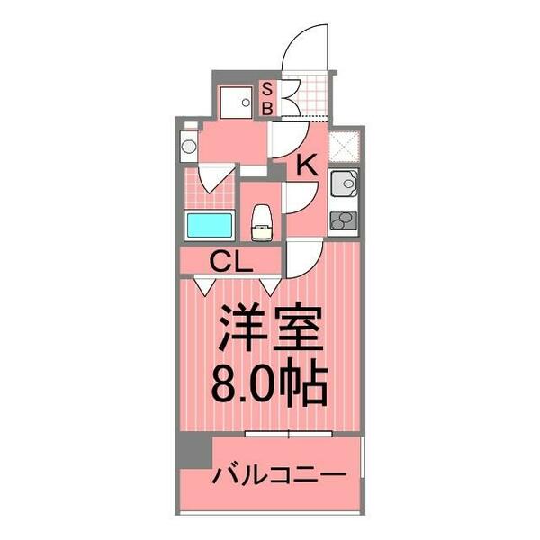 スパシエベルタ横浜｜神奈川県横浜市神奈川区子安通１丁目(賃貸マンション1R・7階・26.35㎡)の写真 その2