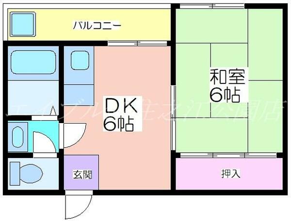 ウィステリア墨江 211｜大阪府大阪市住吉区墨江１丁目(賃貸マンション1DK・2階・28.37㎡)の写真 その2