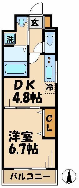 カーサアマリリオ 306｜東京都世田谷区南烏山５丁目(賃貸マンション1DK・3階・28.71㎡)の写真 その2