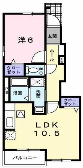 埼玉県上尾市大字地頭方(賃貸アパート1LDK・1階・42.63㎡)の写真 その2