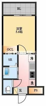 長崎県長崎市諏訪町(賃貸マンション1K・1階・17.59㎡)の写真 その2