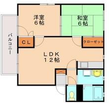 福岡県福岡市東区若宮２丁目（賃貸アパート2LDK・2階・54.00㎡） その2