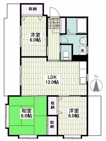 アネックス湘南｜神奈川県藤沢市下土棚(賃貸マンション3LDK・2階・72.09㎡)の写真 その2