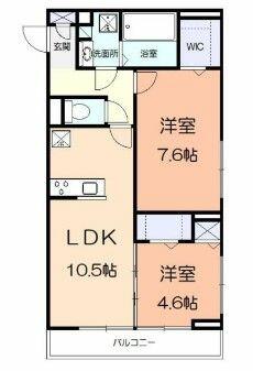 シュミート・ヤマカ 201｜神奈川県相模原市緑区下九沢(賃貸アパート2LDK・2階・55.33㎡)の写真 その2