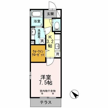 東京都北区浮間３丁目(賃貸アパート1K・3階・29.44㎡)の写真 その2