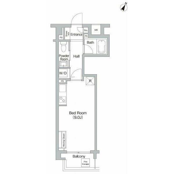 プライムアーバン三軒茶屋｜東京都世田谷区三軒茶屋２丁目(賃貸マンション1R・4階・25.40㎡)の写真 その2