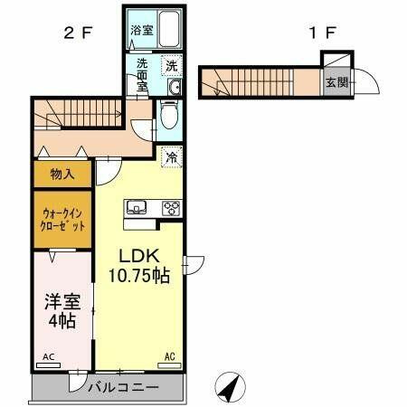 同じ建物の物件間取り写真 - ID:214055952908