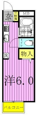 ヴェリガンドゥ 209｜千葉県柏市豊四季(賃貸アパート1K・2階・20.46㎡)の写真 その2