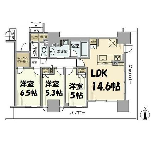 同じ建物の物件間取り写真 - ID:223032245805