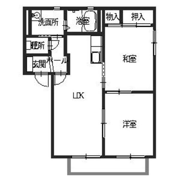 エルドラード五位堂 E202｜奈良県香芝市五位堂２丁目(賃貸アパート2LDK・2階・50.04㎡)の写真 その2