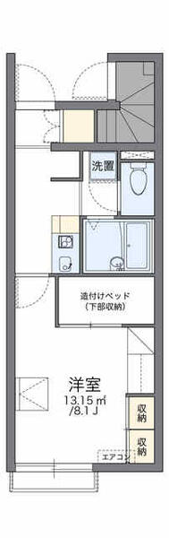 レオパレス紫陽花 106｜千葉県東金市田間(賃貸アパート1K・1階・23.61㎡)の写真 その2