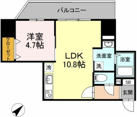 ベイサイドヒルズ関内｜神奈川県横浜市中区長者町１丁目(賃貸マンション1LDK・10階・40.09㎡)の写真 その2