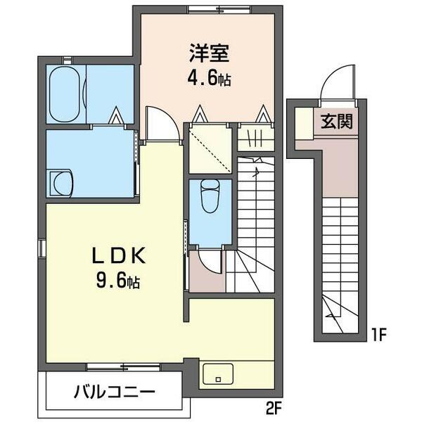 オアシス　Ⅶ 00202｜千葉県木更津市請西東７丁目(賃貸アパート1LDK・2階・42.00㎡)の写真 その2