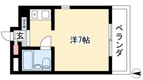 プレスイン第二金山 4C｜愛知県名古屋市熱田区新尾頭１丁目(賃貸マンション1R・4階・17.85㎡)の写真 その2