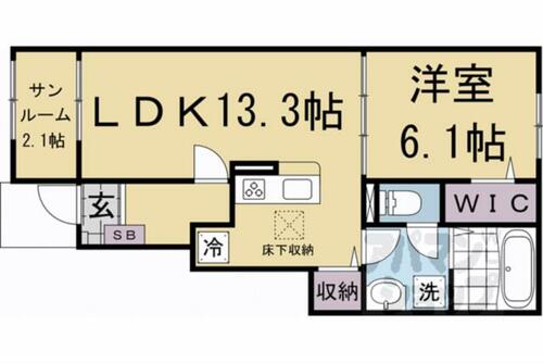 同じ建物の物件間取り写真 - ID:225005503850