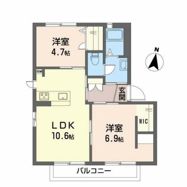 サンライズ２００１ 0202｜兵庫県豊岡市九日市中町(賃貸アパート2LDK・2階・49.25㎡)の写真 その2