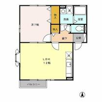 コンフォール 201 ｜ 東京都東大和市芋窪３丁目（賃貸アパート1LDK・2階・45.42㎡） その2