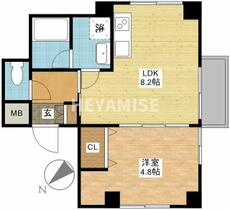 ティーズ・ヴィラ 404 ｜ 長崎県長崎市田上２丁目（賃貸マンション1LDK・4階・32.47㎡） その2