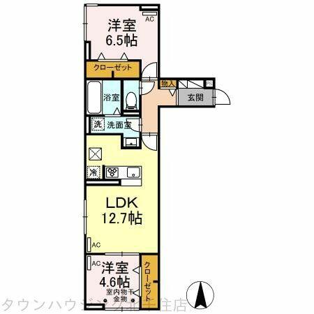 同じ建物の物件間取り写真 - ID:213102384157